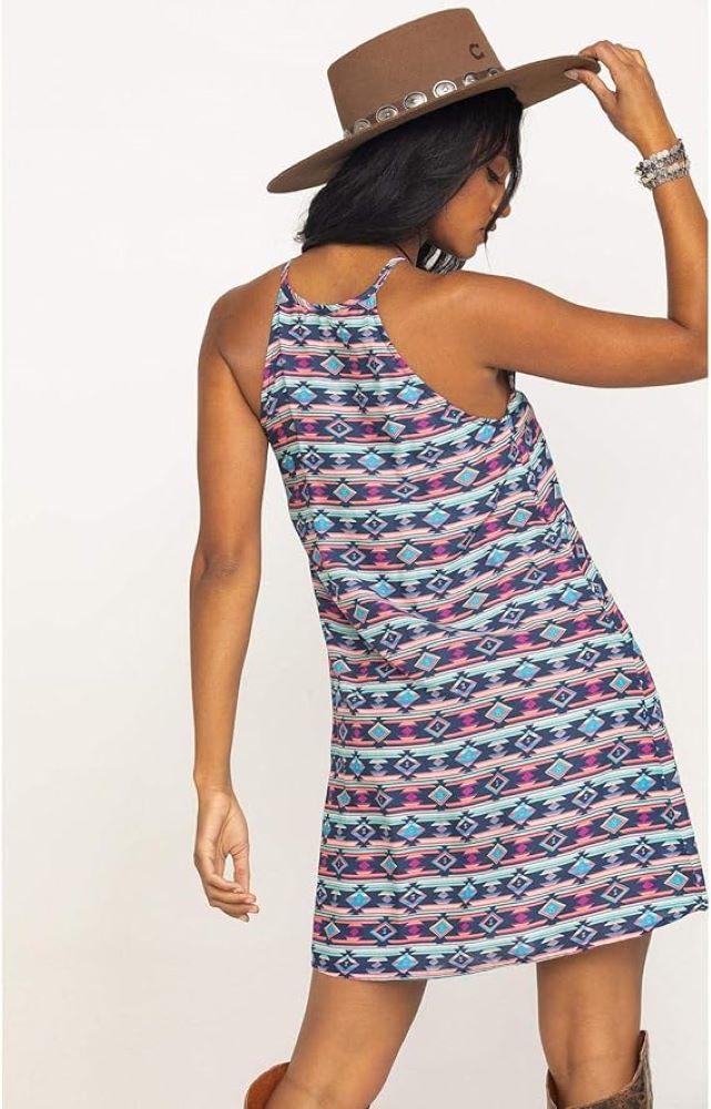 Women's Roper Southwestern Blue Aztec Tank Dress