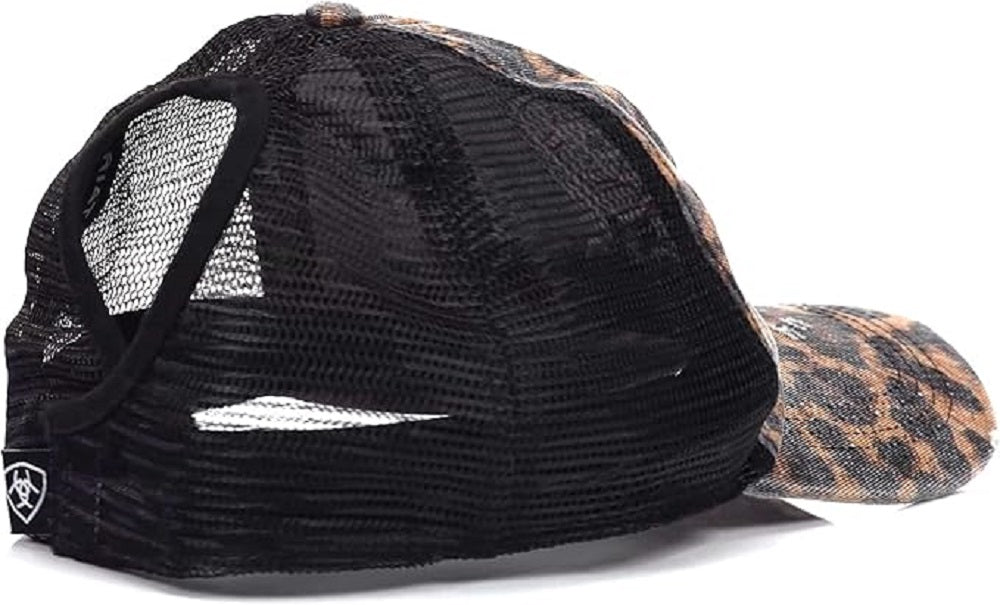 Women's Ariat Leopard Hat w/ Black mesh