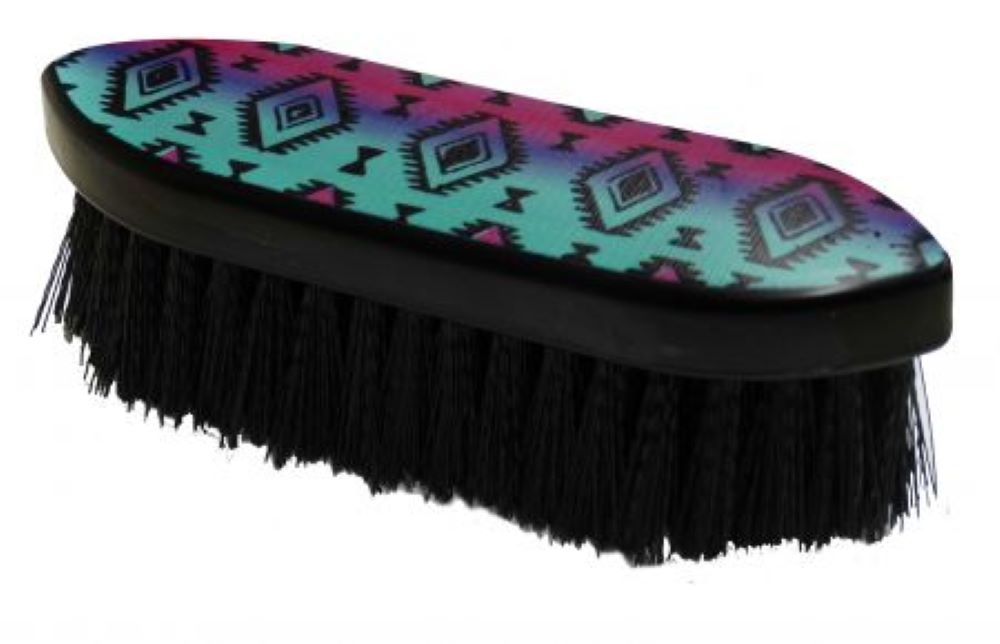 Showman Stiff Bristle Navajo Print Brush