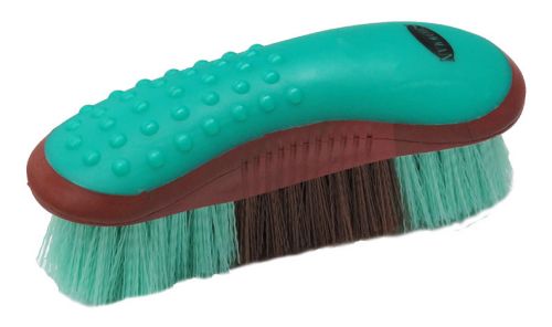 Showman Stiff bristle Body Brush with Grip dots