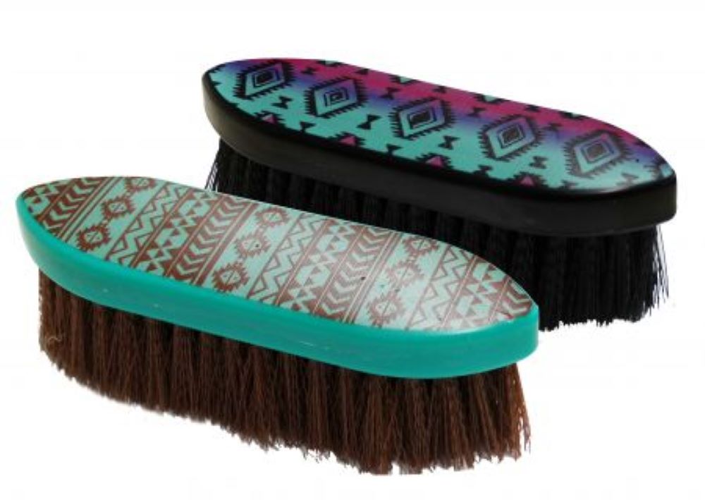 Showman Stiff Bristle Navajo Print Brush