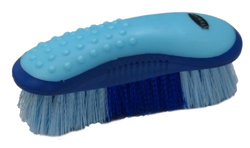 Showman Stiff bristle Body Brush with Grip dots