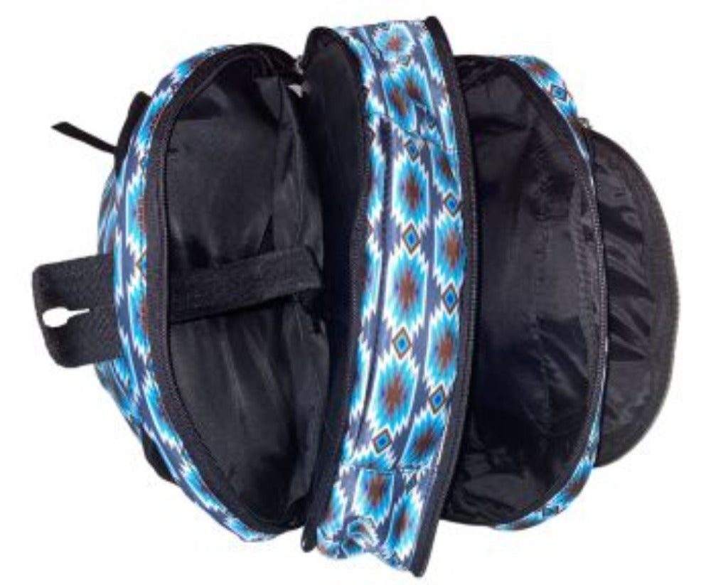 Blue Aztec Print Backpack