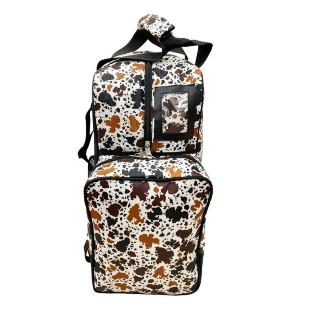 Showman Cow Print Equestrian Carry All Bag