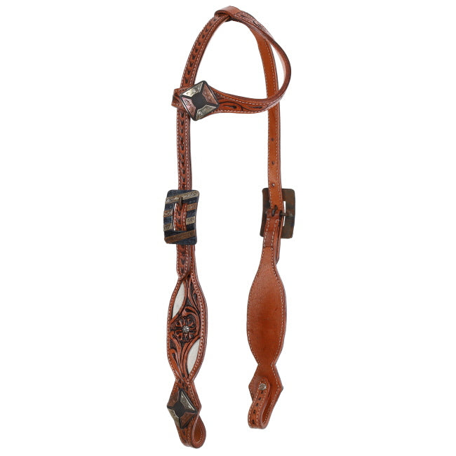Showman Rustic Riches One Ear Headstall and Breastcollar Set