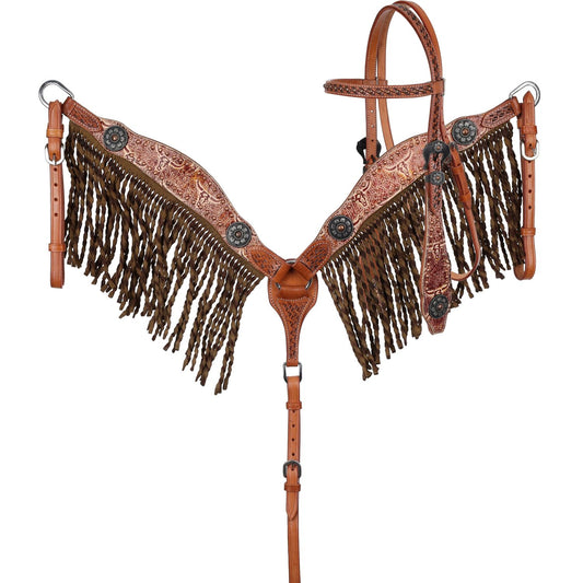 Buffalo Drift Browband Headstall and Breastcollar