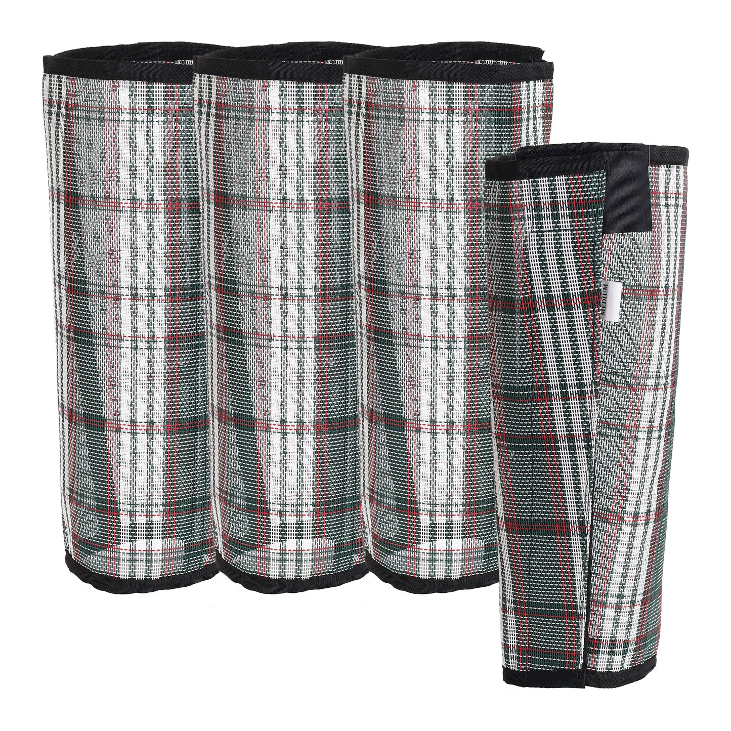 Average Horse Size Hunter Green Plaid Stand Up Fly Boots