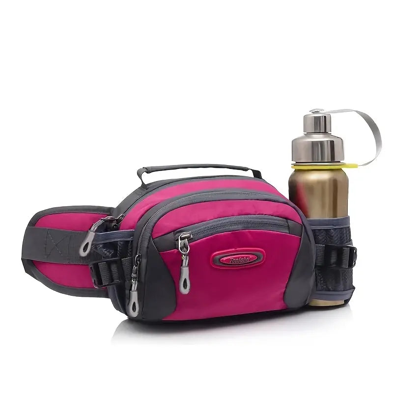 Hands-Free: Waist Bag Fanny Pack w/ Water bottle holders