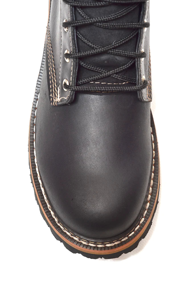 Men's Redhawk Black Steel Toe Logger