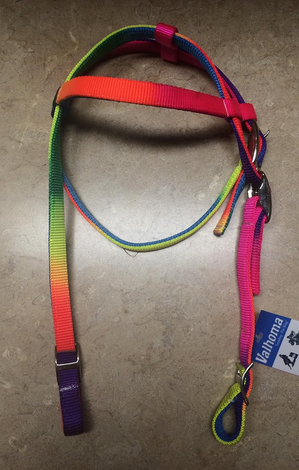 Valhoma Horse size Rainbow Headstall