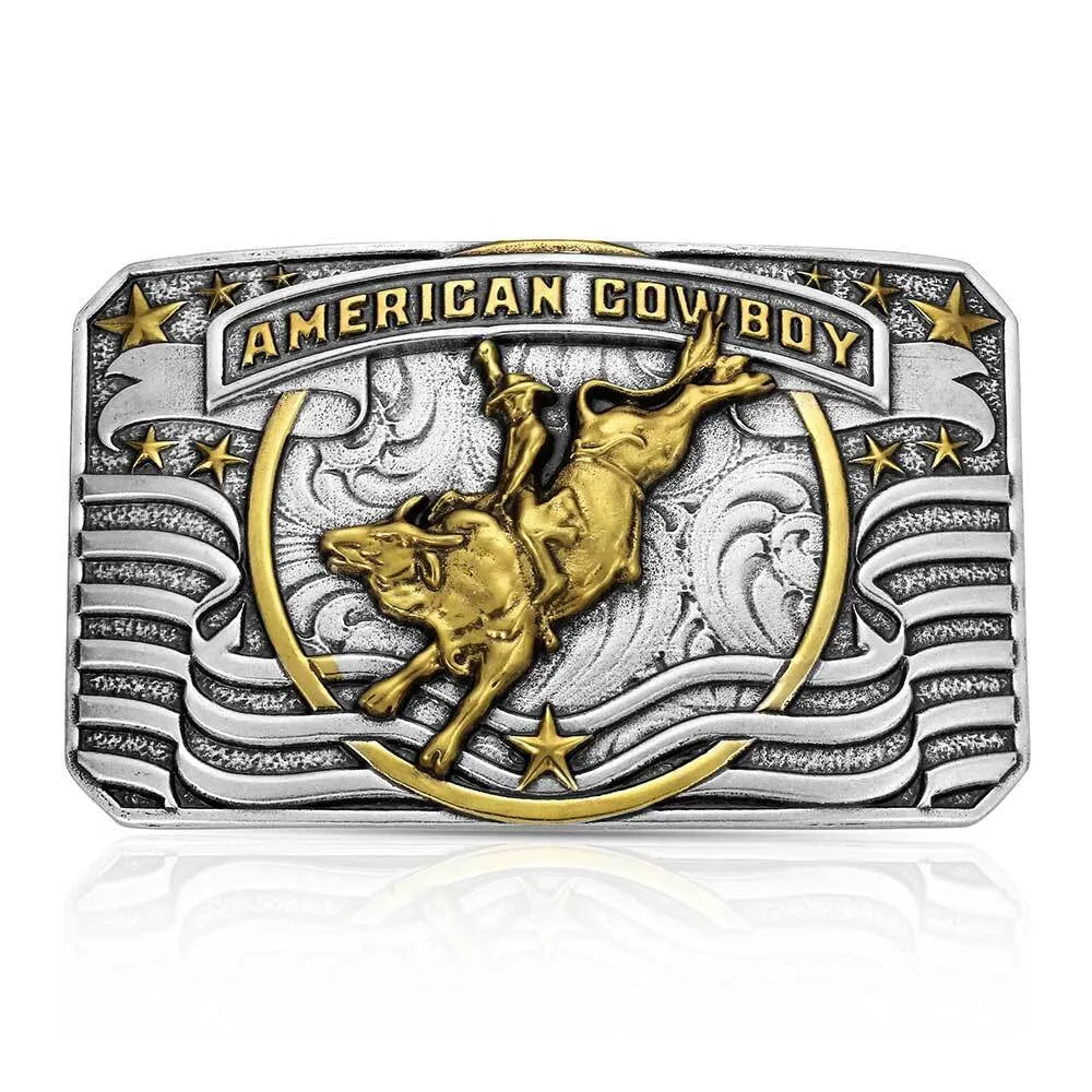 Montana Silversmith American Cowboy Bull Rider Buckle