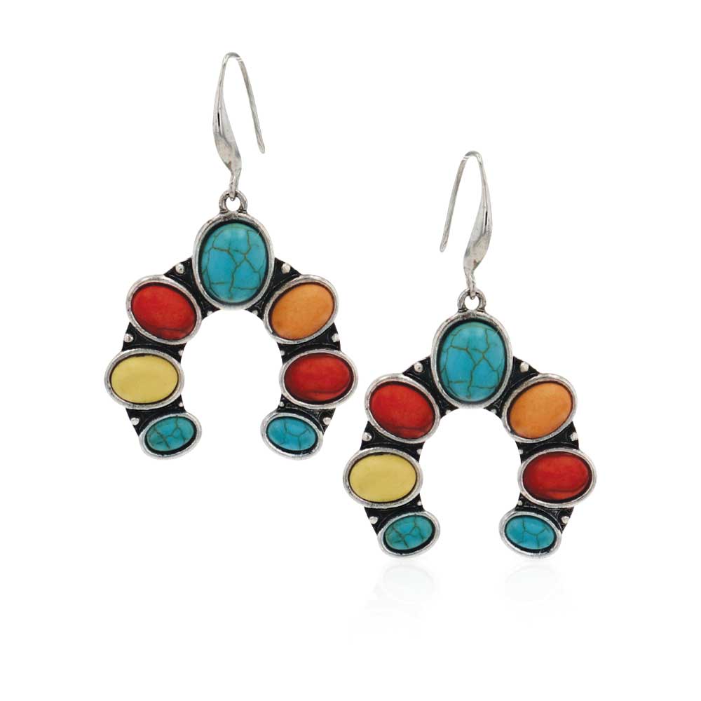 Brilliant Squash Blossom Attitude Earrings