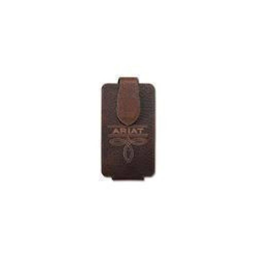 Ariat Cell Case Boot Stitch Embroidery Brown Rowdy