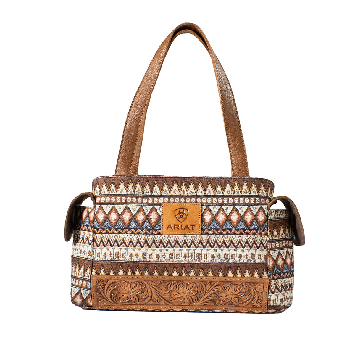 ARIAT LADIES CONCEAL CARRY SATCHEL w/ JACQUARD PATTERN
