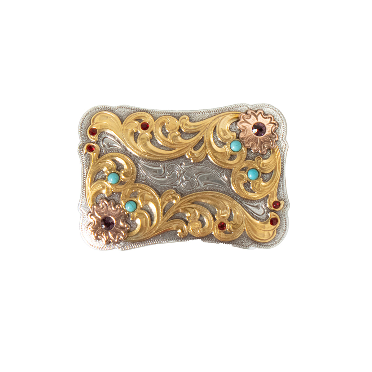 Women's Blazin Roxx Engraved Flowers Belt Buckle