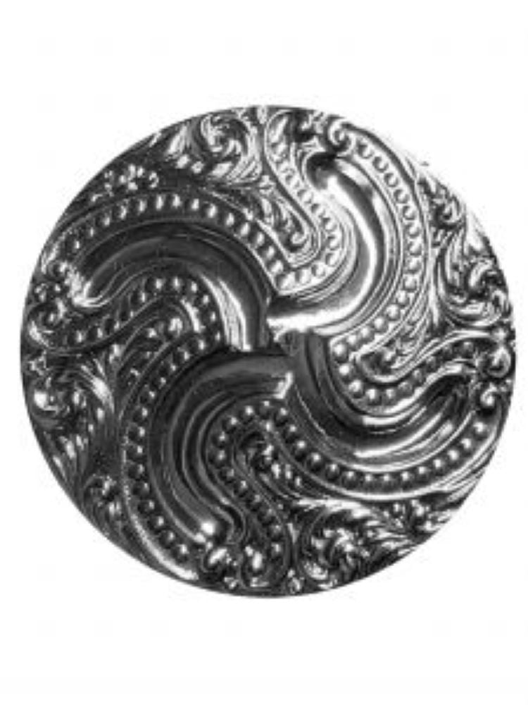 Antique Silver Swirled Concho w/ screw