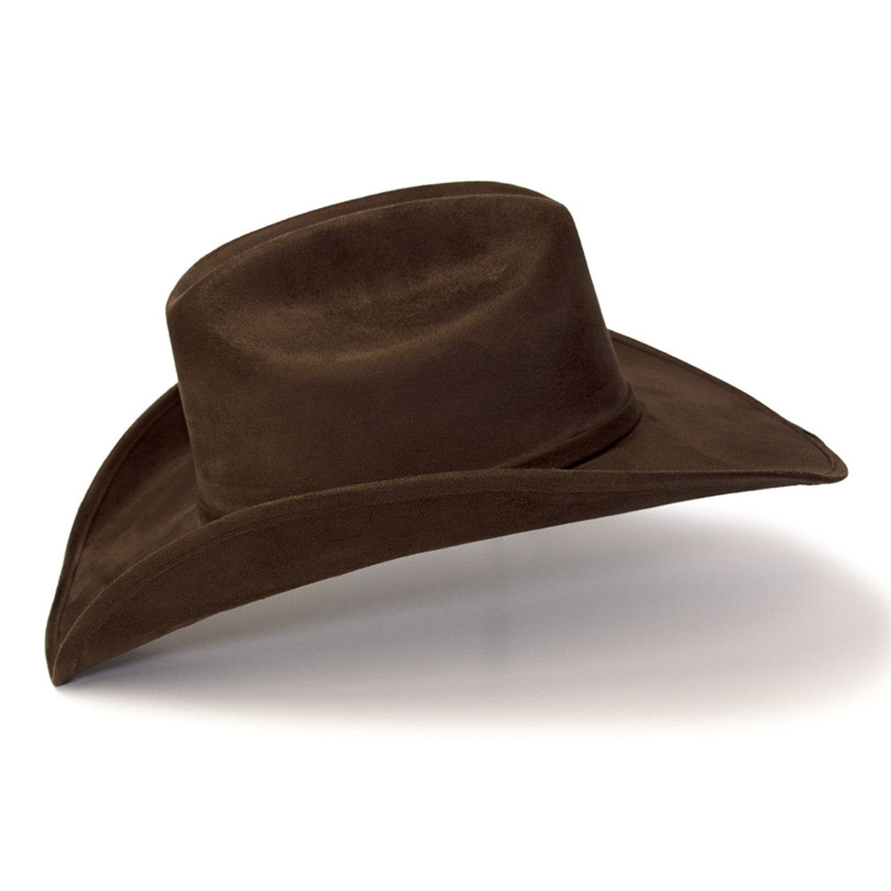 Brown Suede Finish Western Cattleman Cowboy Hat