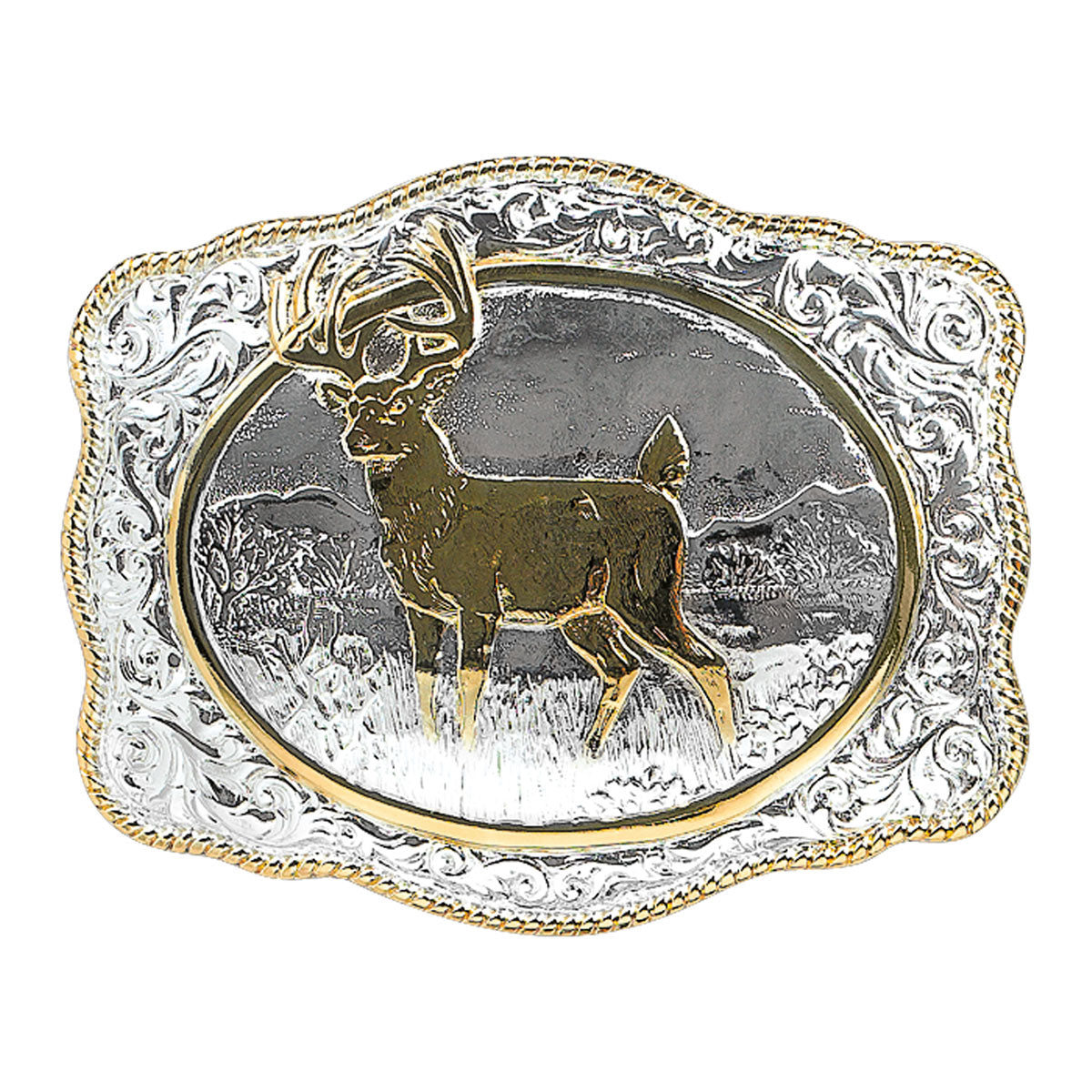 Crumrine Whitetail Deer Belt Buckle