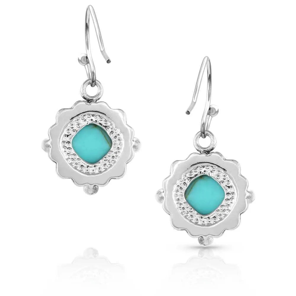 Turquoise 'Crystal Cornerstone' Earrings
