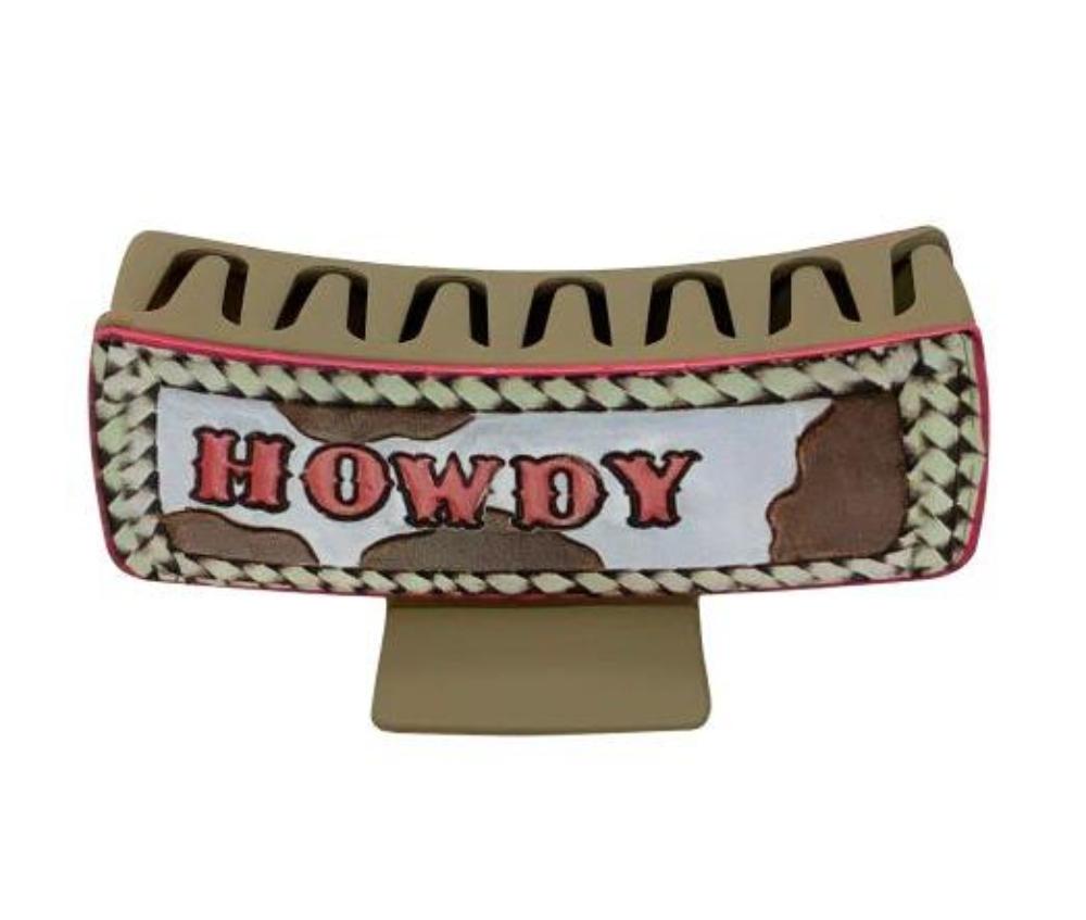 'Howdy' Hair Clip