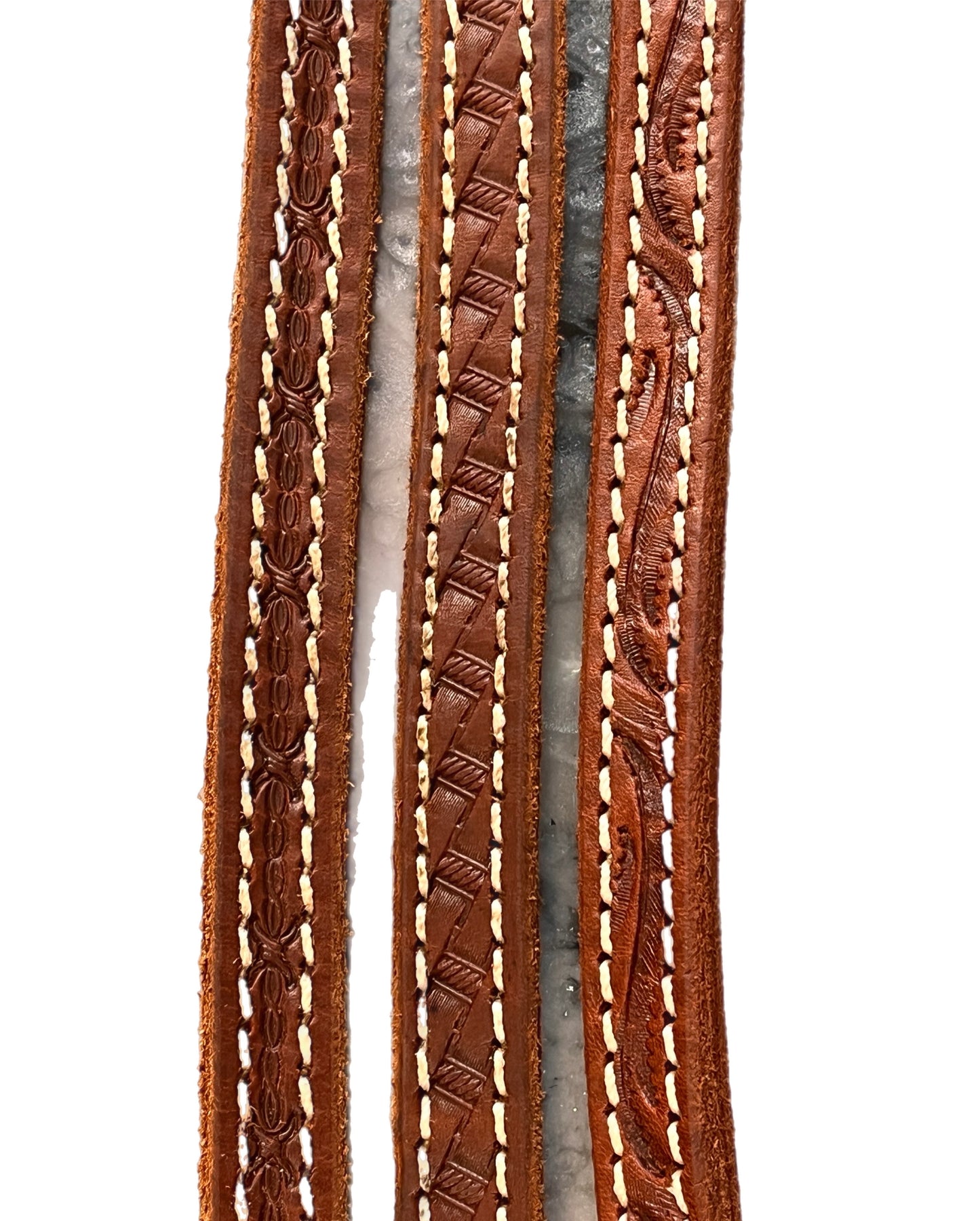 HR Saddlery Hand Tooled Wither Strap