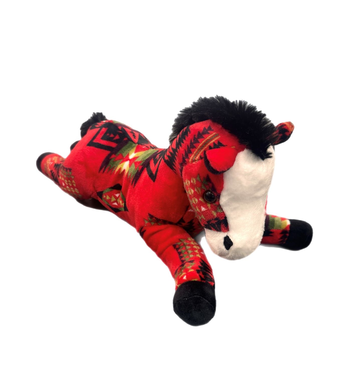 Large Aztec Print Stuffed Horse