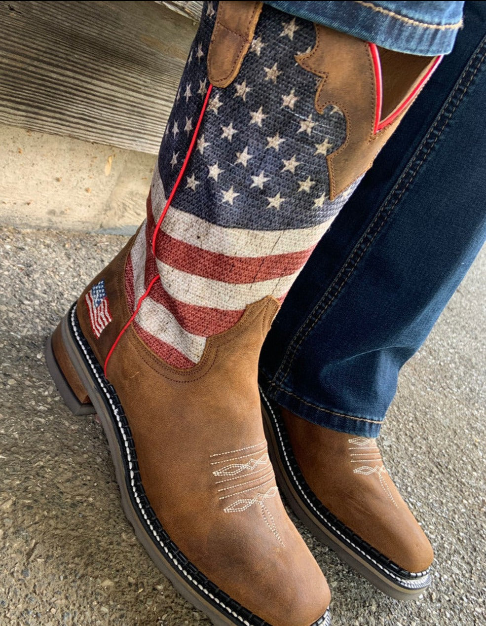 Women's Roper 'The Fourth' Flag Western Cowboy Boots
