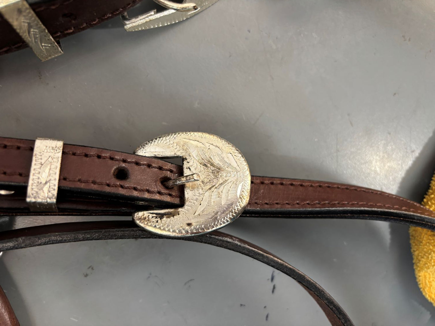 Royal King Pony Size Silver Bar Leather Show Halter 18-44
