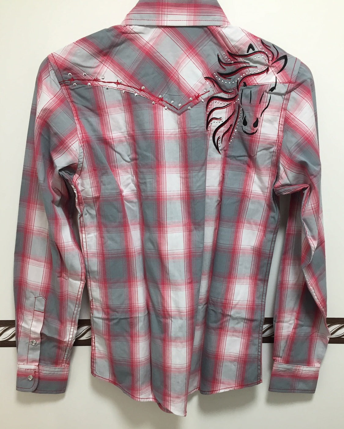 Girl's Cowgirl Hardware Western Shirt w/ Horse embroidery