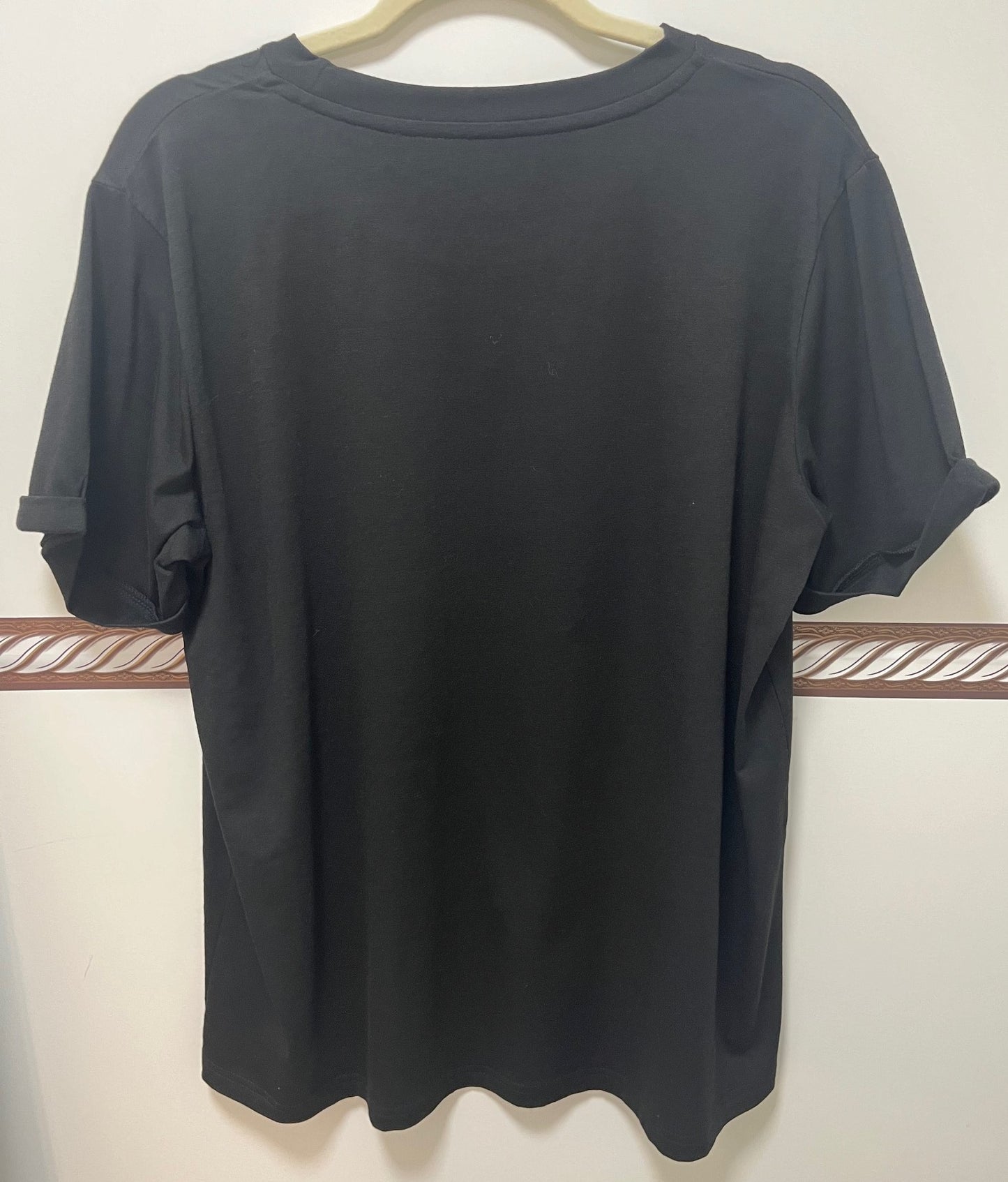 SALE Women's Black 'Glitter & Dirt Mama' Shirt, Size XL