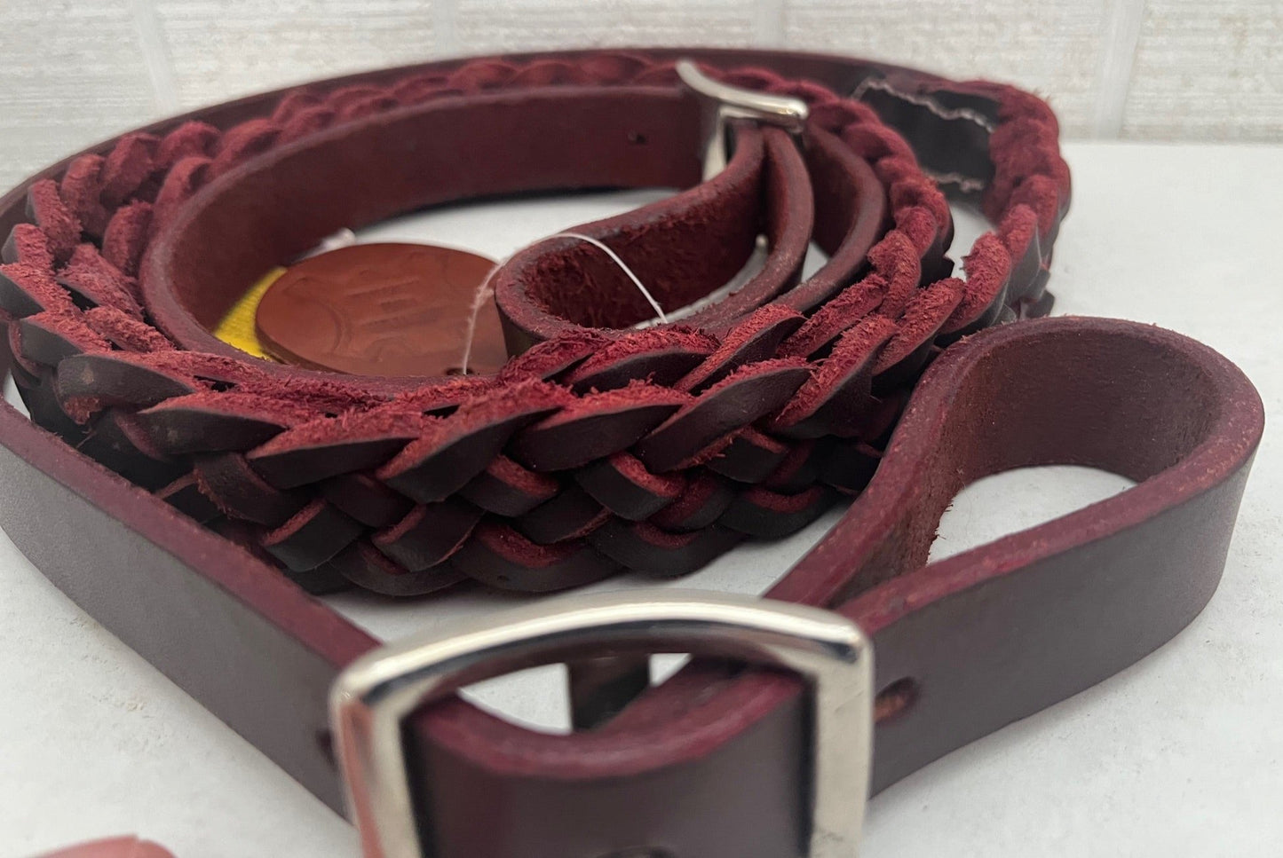 7 1/2' Argentina Cow Leather Contest Reins