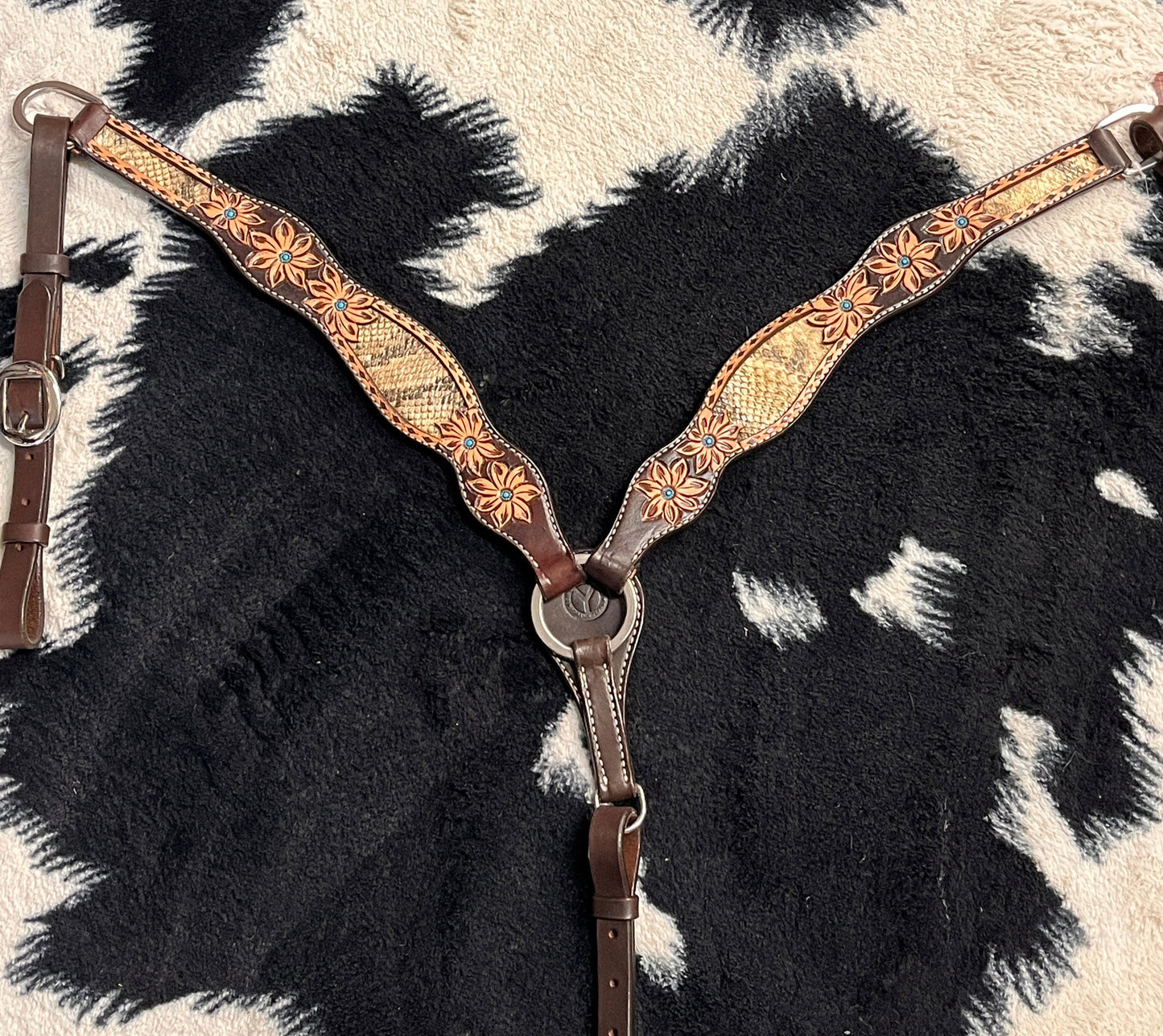 Circle Y Python Pass Breast Collar