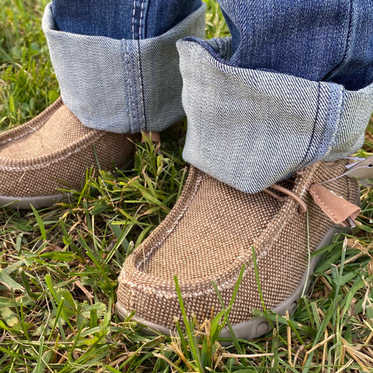 Youth Roper Tan 'Chillin' Slip-on Shoes