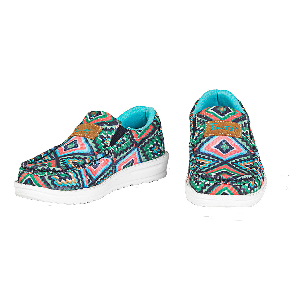 Girl's Twister Southwest Print Slip-On Shoes