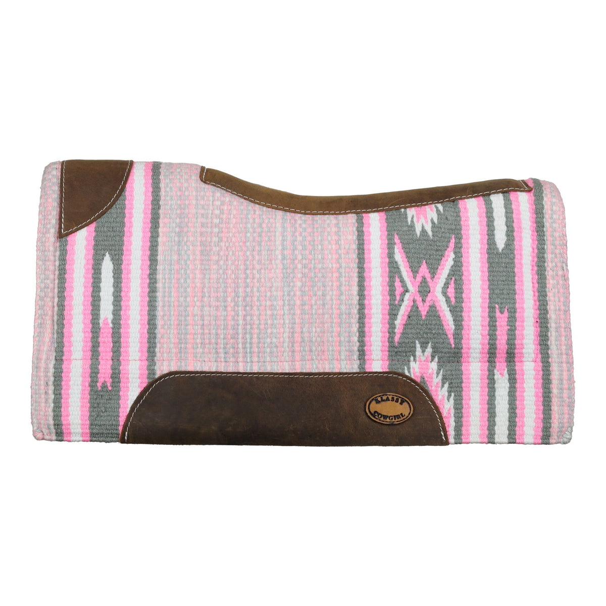 Klassy Cowgirl 28" x 30" Pink Saddle Pad with Felt Bottom
