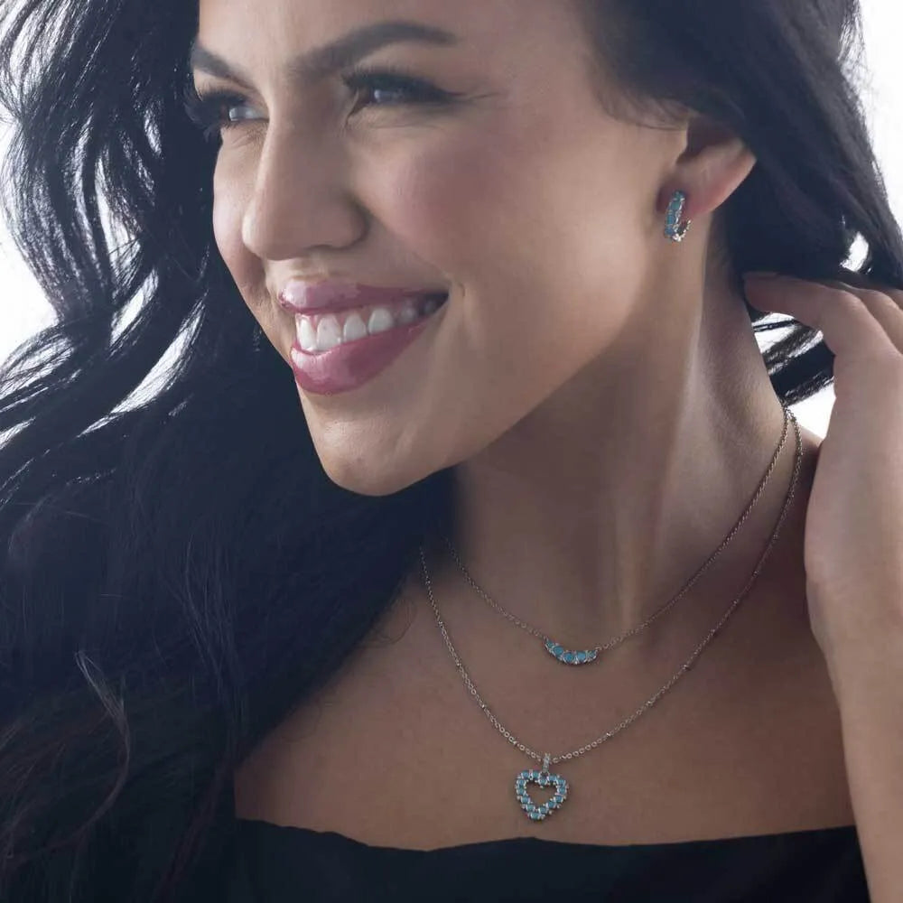 'Blue Moon' Crystal Necklace