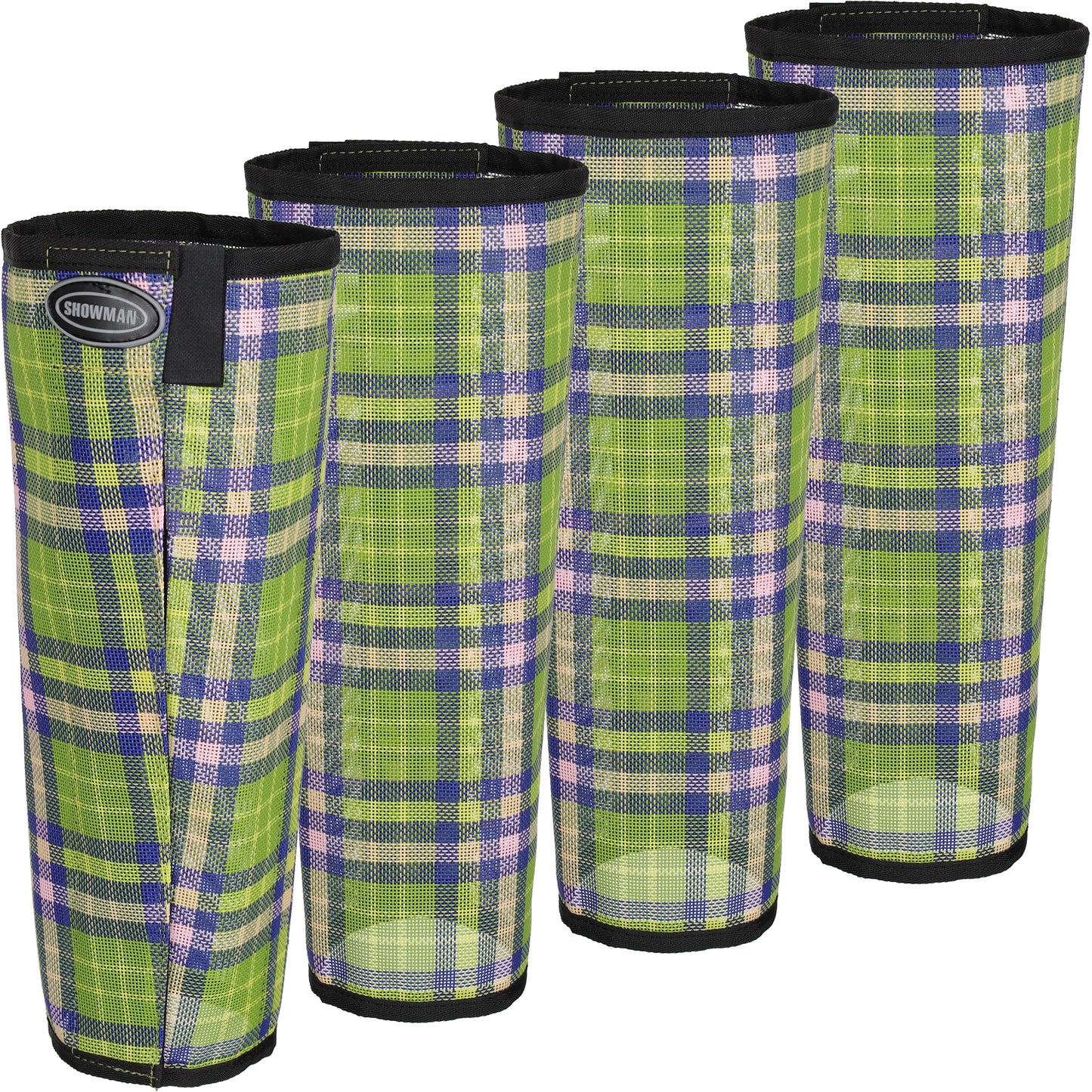 Neon Plaid Stand Up Fly Boot - Medium