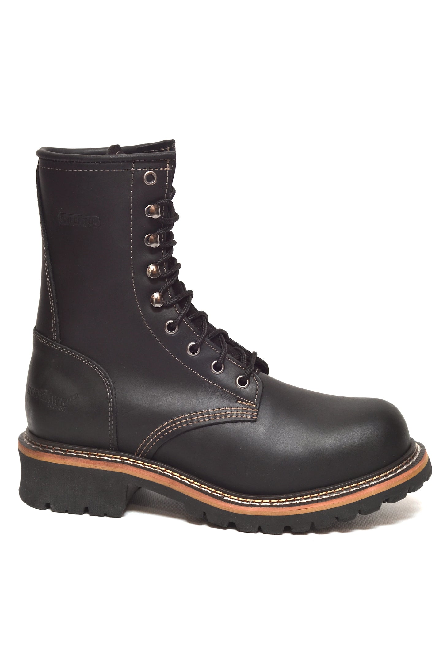 Men's Redhawk Black Steel Toe Logger