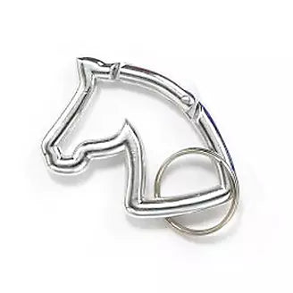Aluminum Horse Head Keychain w/ Bottle opener