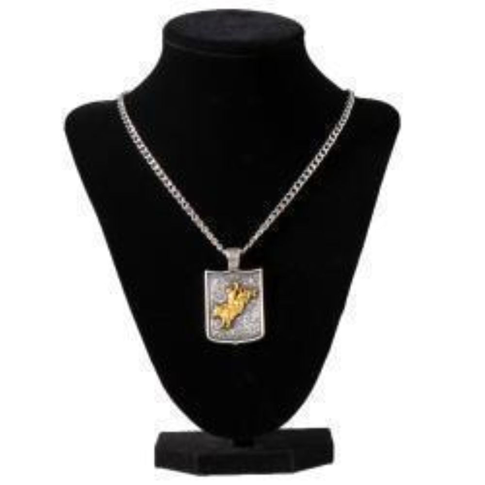 Men's Twister Bull Rider Necklace w/ 24" Chain