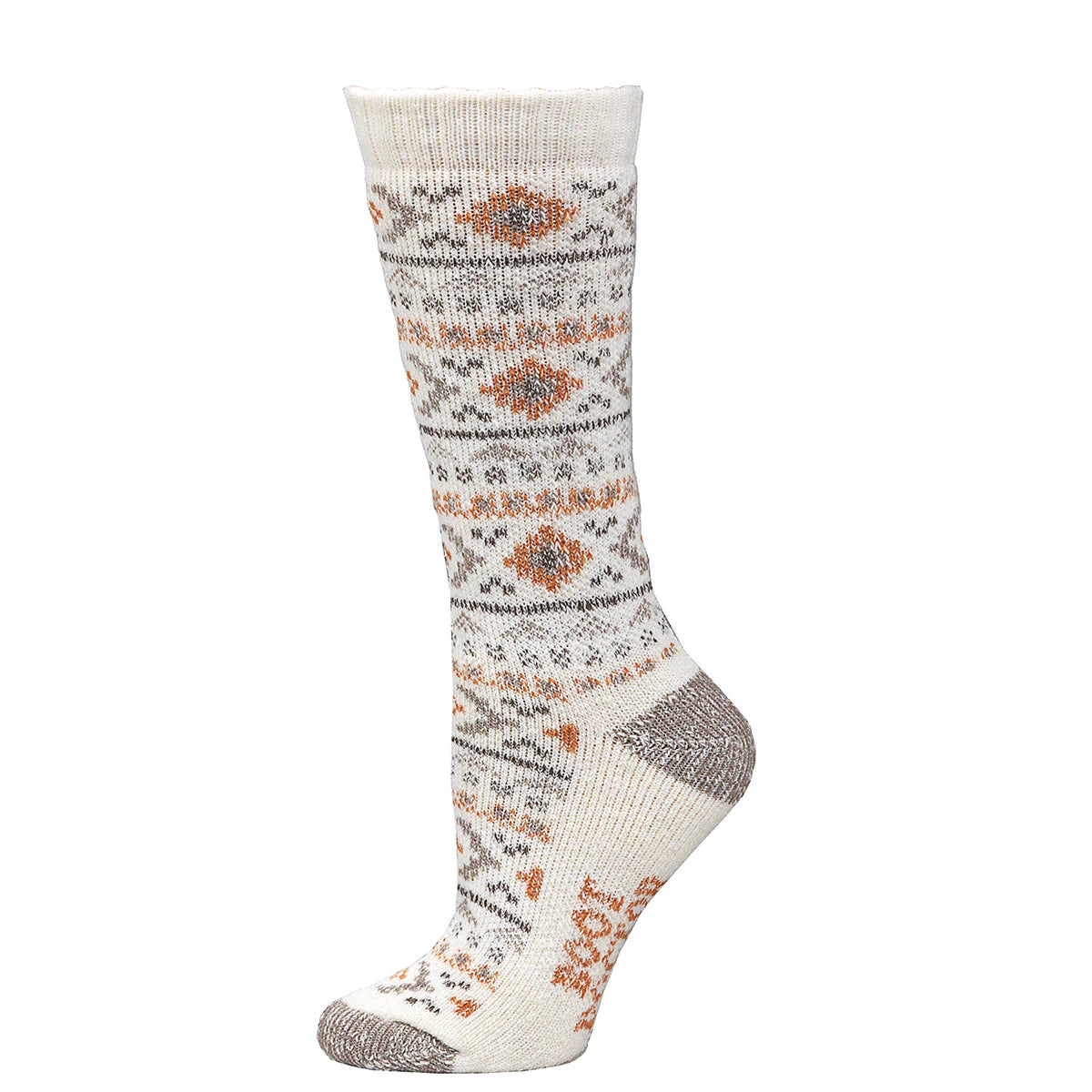 Women's Boot Doctor Taupe Merino Wool Southwest Socks