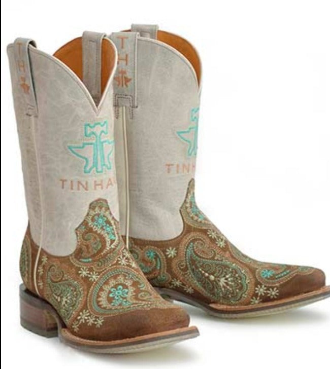 Women's Tin Haul 'Wildrags' Paisley Print Western Cowboy Boots