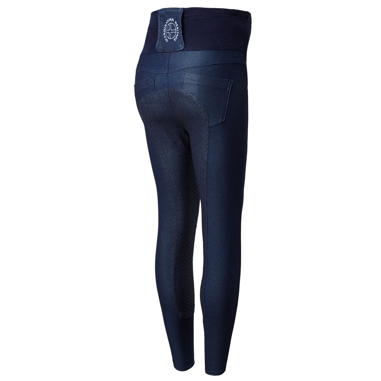 Dark blue 'Katia' Maternity Denim Look Full Seat Tights