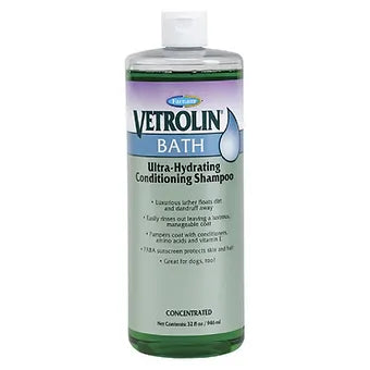 Vetrolin Bath Shampoo for Horses and Dogs 32 oz
