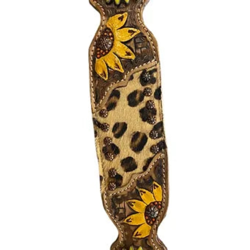Sunflower Wither Strap w/ Hair-On Cheetah Center