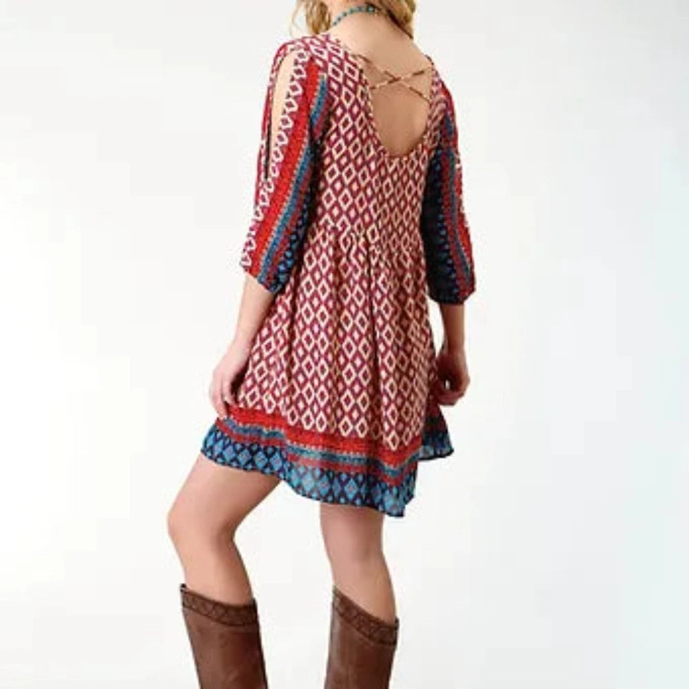 SALE!! Women's Roper Rayon Peasant Dress