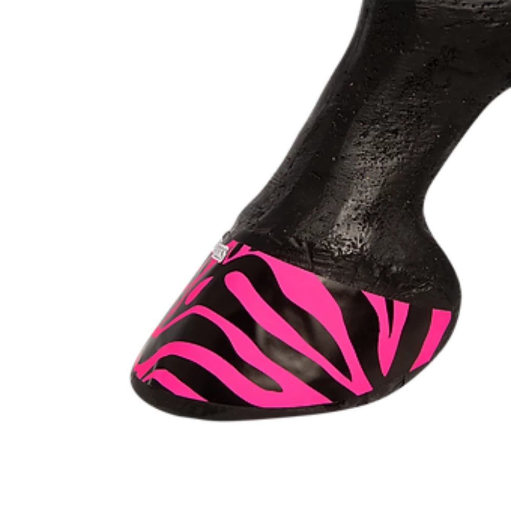 Set of 4 Pink Zebra Print Hoofies