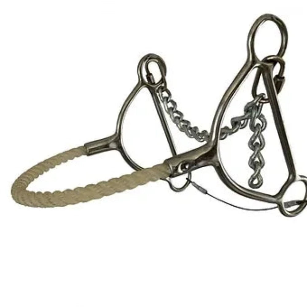 Reinsman Stainless Beetle Hackamore Rope Nose