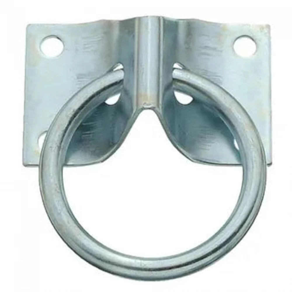 Sturdy Zinc Plated Hitching Ring- 2" Ring 1/4" thick