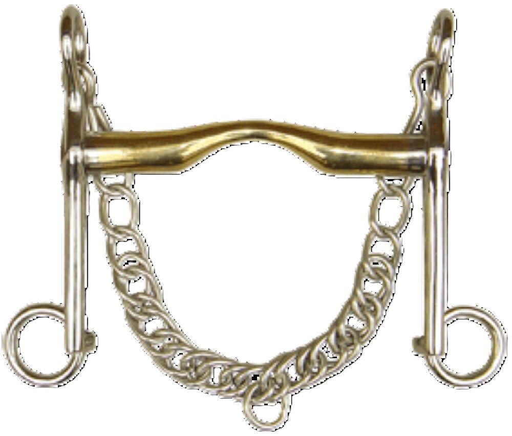 Silver Low Port Copper Weymouth Bit